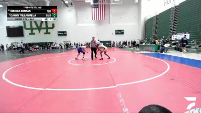 144 lbs Cons. Round 1 - Danny Villanueua, Beaumont vs Mekias Dumas, Peninsula