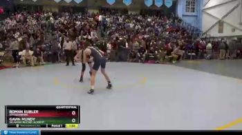 106 lbs Quarterfinal - Gavin Mundy, Delaware Military Academy vs Roman Kubler, Appoquinimink