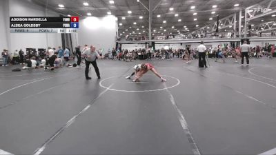 78 lbs Round 4 (6 Team) - Addison Nardella, PA West Black vs Alsea Goldsby, POWA
