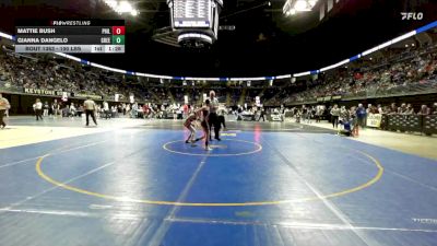 100 lbs Round Of 16 - Mattie Bush, Philipsburg-Osceola vs Gianna DAngelo, Greensburg Salem