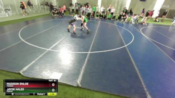 140 lbs Champ. Round 2 - Madison Enloe, Tooele vs Jayde Hales, Provo