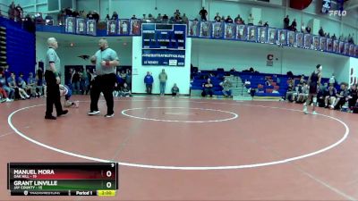 106 lbs Quarters & Wb (16 Team) - Grant Linville, Jay County vs Manuel Mora, Oak Hill