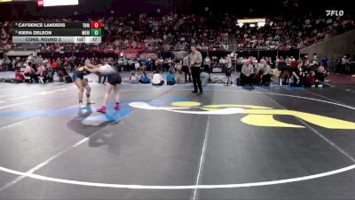 125 lbs Cons. Round 3 - Kiera DeLeon, Meridian vs Caydence Landers, Thunder Ridge