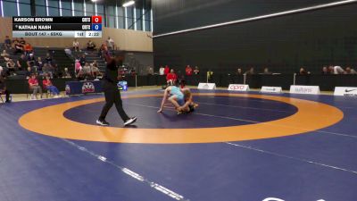 65kg Semifinal - Karson Brown, Coast RTC vs Nathan Nash, Unaffiliated (No Club Attachment)