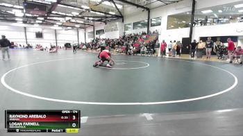 174 lbs Champ. Round 2 - Logan Farnell, Indianapolis vs Raymond Arebalo, Wabash
