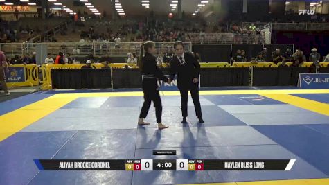 Aliyah Brooke Coronel vs Haylen Bliss Long 2025 Pan Kids Jiu-Jitsu IBJJF Championship