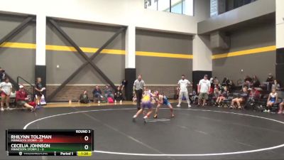 82 lbs Round 3 (4 Team) - Rhilynn Tolzman, Minnesota Storm vs Cecelia Johnson, Minnesota Storm 2