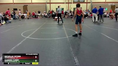 92 lbs Finals (2 Team) - Miles Haynes, North Baltimore WC vs Jackson Yetzer, Machine Shed WC