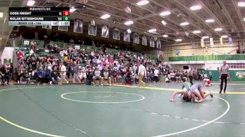 144 lbs Champ. Round 2 - Nolan Rittenhouse, Tinora High School vs Coen Knight, Lake (Uniontown)