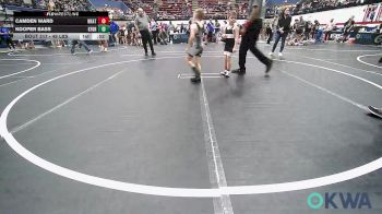 49 lbs Round Of 16 - Camden Ward, Weatherford Youth Wrestling vs Kooper Bass, Kingfisher YellowJackets