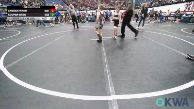 49 lbs Round Of 16 - Camden Ward, Weatherford Youth Wrestling vs Kooper Bass, Kingfisher YellowJackets