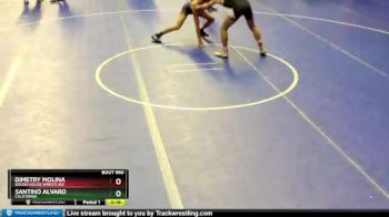 132 lbs Cons. Semi - Santino Alvaro, California vs Dimetry Molina, Rough House Wrestling