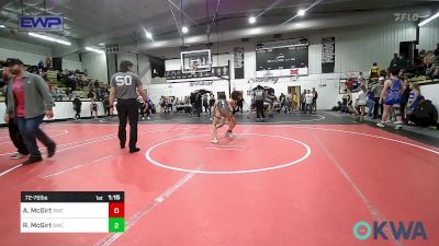 72-75 lbs Rr Rnd 4 - Abigail McGirt, Salina Wrestling Club vs Rocket McGirt, Salina Wrestling Club