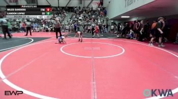 52 lbs Round Of 16 - Miles Sanders, Team Tulsa Wrestling Club vs LANDON LOPEZ, SEO Wrestling Club