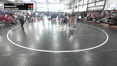 132 lbs Round 5 (8 Team) - Brevan Miller, Juab vs Maddax Hacking, Uintah
