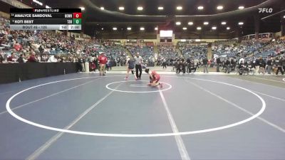 125 lbs Champ. Round 1 - Koti Best, Topeka-Seaman Hs vs Analyce Sandoval, Kansas City - Washington HS