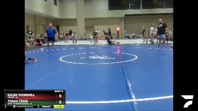 55 lbs Round 2 (6 Team) - Kaleb Thornhill, TNAAU vs Torah Craig, East TN Bomb Squad