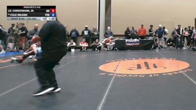 132 lbs Cons. Rd Of 32 - J.D. Christmann, Jr., All I See Is Gold Academy vs Cole Belden, VTUSAW