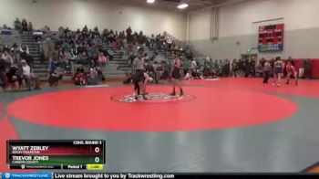 113 lbs Cons. Round 3 - Trevor Jones, Carbon County vs Wyatt Zebley, Rocky Mountain