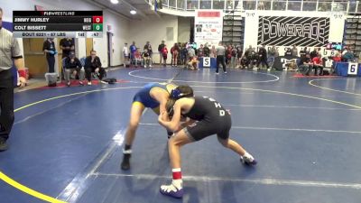 87 lbs Consy 3 - Jimmy Hurley, Neighborhood W.C. vs Colt Bissett, West Greene