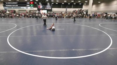 45 lbs Cons. Quarters - Roman Taylor, Greater Heights Wrestling Club vs AJ McCloskey, Lebanon Tiger Wrestling Club