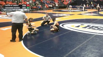 2A 120 lbs Cons. Round 3 - Alexander Schuetz, Darien (Hinsdale South) vs Dalton St. Angelo, Mt. Vernon (H.S.)