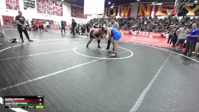 285 lbs Champ. Round 2 - Christopher Margis, Temescal Canyon vs Darren Berukhim, Beverly Hills