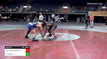 141 lbs Prelims - Wesley Hollingsworth, East Carolina University vs Josiah Araujo, Merced College