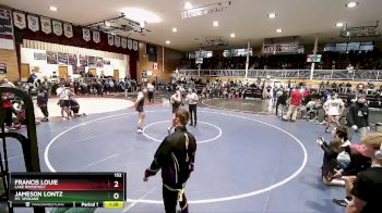 152 lbs Champ. Round 1 - Francis Louie, Lake Roosevelt vs Jameson Lontz, Mt. Spokane