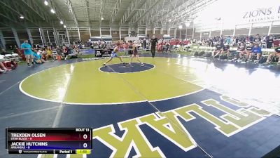 106 lbs Placement Matches (8 Team) - Trexden Olsen, Utah Black vs Jackie Hutchins, Arkansas