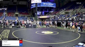 120 lbs Cons 32 #2 - Anthony Ruzic, Illinois vs Nathan Desmond, Pennsylvania