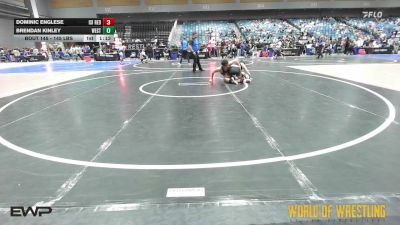 145 lbs 2nd Place - Dominic Englese, ISI Wrestling vs Brendan Kinley, Westshore Wrestling Club