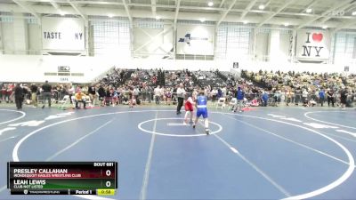 115-125 lbs Round 2 - Leah Lewis, Club Not Listed vs Presley Callahan, Irondequoit Eagles Wrestling Club