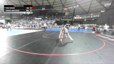Girls 4A 130 lbs Champ. Round 2 - Ceci Rosas, Eisenhower (Girls) vs Portia Erickson, Union (Girls)