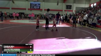 55 lbs Champ. Round 1 - Colten Williamson, White Plains Youth Wrestling vs Charlie Bell, Oak Grove Youth