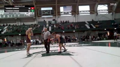 174 lbs Quarterfinal - Mason Alessio, Central Michigan vs Connor Owens, Michigan
