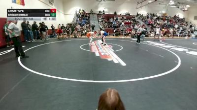 120 lbs 5th Place Match - Brecon Himlie, Douglas vs Cinch Pope, Cokeville