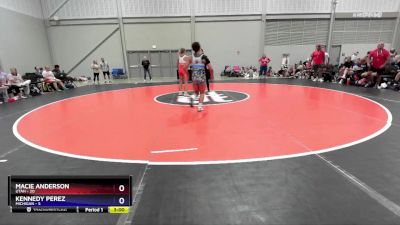 110 lbs Round 2 (6 Team) - Macie Anderson, Utah vs Kennedy Perez, Michigan