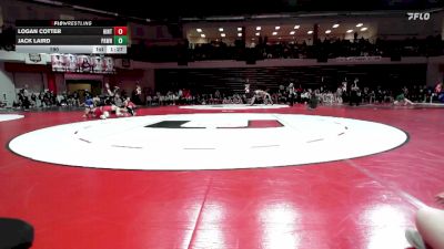 190 lbs Quarterfinals (8 Team) - LOGAN COTTER, HINTON vs Jack Laird, PAWNEE