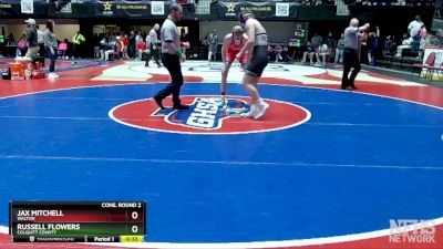 7A-157 lbs Cons. Round 2 - Russell Flowers, Colquitt County vs Jax Mitchell, Walton