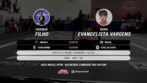 David Evangelista Vargens vs Josemar Filho 2024 ADCC Balneario Open