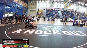 215 Blue Round 4 - Jeremiah Smokes, Deland vs Avery Pertler, University (Orange City)