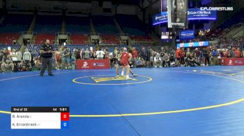 100 lbs Rnd Of 32 - Benjamin Aranda, Illinois vs Kaden Ercanbrack, Utah