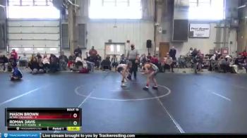 64 lbs Round 4 (8 Team) - Roman Davis, Railroad City Riders vs Mason Brown, NCWAY Crusaders