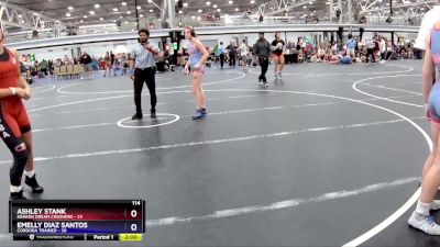 114 lbs Placement (4 Team) - Kayla Colleta, Cordoba Trained vs Shannon Logue, Kraken Dream Crushers