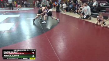 PW-13 lbs Semifinal - Hudson Schwan, VS Vikings Wrestling Club vs Sworn Sankot, Benton Community Wrestling Clu