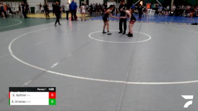 130-143 lbs Cons. Round 2 - Ella Splitter, Holly Wildcats vs Alaysia Ornelas, Blackfox Wrestling Academy