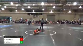 40 lbs Semifinal - Jayna Whitford, Team Pride vs Shaylie Wilkins, Socal Grappling Club