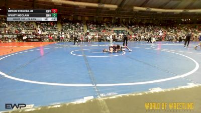 76 lbs Consi Of 16 #2 - Bryan Stancill Jr, Higher Calling Wrestling Club vs Wyatt McClain, Demolition Elite
