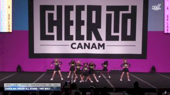 Carolina Dream All Stars - Tiny Bolt [2026 L1 Tiny - Novice - Restrictions - D2 Day 1] 2026 CANAM Grand Nationals